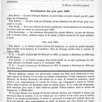 0095 - Page 91 - Correspondance / Proclamation des prix pour 1891 / Feuilleton. Ricord. Discours prononcé à la séance annuelle de la Société de chirurgie, par M. Ch. Monod...