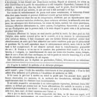 0104 - Page 100 - Revue des cliniques. Sur le ralentissement du pouls. - Hématémèse dans un cas d'aménorrhée. - Variété de l'asthme, par le Professeur Potain / Feuilleton. Ricord. Discours prononcé à la séance annuelle de la Société de chirurgie, par M. Ch. Monod...