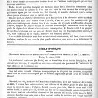 0108 - Page 104 - Revue des cliniques. Sur le ralentissement du pouls. - Hématémèse dans un cas d'aménorrhée. - Variété de l'asthme, par le Professeur Potain / Bibliothèque. Nouvelles recherches de psychiatrie et d'anthropologie criminelle, par C. Lombroso. Paris, F. Alcan, 1892 / Feuilleton. Ricord. Discours prononcé à la séance annuelle de la Société de chirurgie, par M. Ch. Monod... (A suivre)