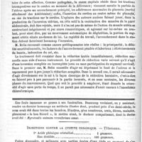 0144 - Page 140 - Revue des journaux. Contribution à l'étude de l'inversion utérine par tractions sur le cordon, par le Docteur René Belin. (Bulletin de la Soc. de méd. prat. de Paris, séance du 19 novembre 1891) / Feuilleton. Ricord. Discours prononcé à la séance annuelle de la Société de chirurgie, par M. Ch. Monod... / Injections contre la cystite chronique. - Ultzmann