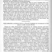 0146 - Page 142 - Académies et sociétés savantes. Société médicale des hôpitaux. Séance du 22 janvier / Thèses présentées et soutenues devant la Faculté de médecine et de pharmacie de Lyon pendant l'année scolaire 1891-92