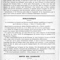 0155 - Page 151 - Revue des cliniques. De la dipsomanie, par M. Magnan / Bibliothèque. La nourricerie de l'hospice des Enfants-Assistés (Enfants syphilitiques et suspects), par le Docteur A. Nicolle. - Paris, O. Steinheil, 1891 / Revue des journaux. Sur deux cas de guérison complète de la déformation du tronc dans la sciatique, par M. Souques (Nouv. Iconogr. de la Salpêtrière)