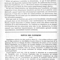 0164 - Page 160 - Revue de thérapeutique. Emploi médical des anesthésiques / Revue des cliniques. Complications cérébrales des otites, par M. A. Robin