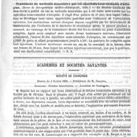 0193 - Page 189 - Revue des journaux. Anévrysme de la crosse de l'aorte, guéri par la filipuncture et l'électrolyse / Traitement du torticolis musculaire par les injections sous-cutanées d'atropine. (Revue de thérapeutique médico-chirurgicale, 1891) / Académies et sociétés savantes. Société de chirurgie. Séance du 3 février 1892