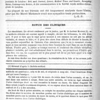 0212 - Page 208 - Sir Morel Mackenzie / Revue des cliniques. Les simulateurs. Les aliénés condamnés par la justice, par M. le Docteur Magnan / Feuilleton. Causerie