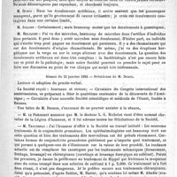 0219 - Page 215 - Académies et sociétés savantes. Société de médecine de Paris. Annexe au procès-verbal du 9 janvier / Séance du 23 janvier 1892