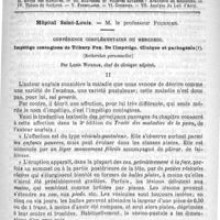 0233 - Page 229 - Comité de rédaction / Sommaire / Hôpital Saint-Louis. - M. le Professeur Fournier. Conférence complémentaire du mercredi. Impétigo contagiosa de Tilbury Fox. De l'impétigo clinique et pathogénie. (Recherches personnelles), par Louis Wickham...