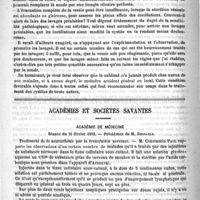 0240 - Page 236 - Revue des cliniques. Traitement des cystites par le sublimé, par M. le Professeur Guyon / Académies et sociétés savantes. Académie de médecine. Séance du 16 février 1892