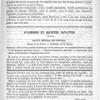 0253 - Page 249 - Rétrécissement mitral pur. Communication faite à la Société de médecine de Paris, dans la séance du 28 novembre 1891, par P. Duroziez / Académies et sociétés savantes. Société médicale des hôpitaux. Séance du 12 février / Feuilleton. Causerie [Simplissime] / Poudre à priser contre le coryza