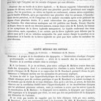 0275 - Page 271 - Académies et sociétés savantes. Académie de médecine. Séance du 23 février 1892 / Société médicale des hôpitaux. Séance du 19 février