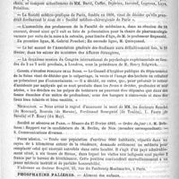 0292 - Page 288 - Formulaire. Solution antiseptique pour injections vaginales. - Sunar / Courrier / Conseil d'hygiène publique de la Seine / Nécrologie [Bouché (de Moncaul) / Boursin (de Marans) / Ferdinand Bourgarel (de Toulon) / L. Faure (de Saoula) / F. Henry (du Muy)] / Société de médecine de Paris / Poste médical