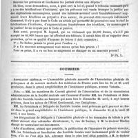 0303 - Page 299 - Variétés. Auteurs et éditeurs / Courrier. Association générale