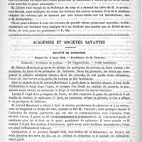 0336 - Page 332 - Bibliothèque. Traité de médecine publié sous la direction de MM. Charcot, Bouchard et Brissaud... - Paris, G. Masson, 1892 / Académies et sociétés savantes. Société de chirurgie. Séance du 3 mars 1892