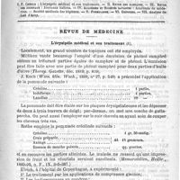0341 - Page 337 - Comité de rédaction / Sommaire / Revue de médecine. L'érysipèle médical et son traitement (Therap. Gazette, déc. 1889, p. 819) (Memorabilien, Heilbr., 1889-90, n. F., IX, 385-387) (Therap. Monats., 1891, 4, 238) (Ann. de th., 1891, p. 154) (Brit. med. Journ., 1890, n° 602) (Soc. de méd. de Rio-Janeiro, 13 oct. 1888) (Med. News, octobre 1889) (Méd. mod., 1891, p. 386)