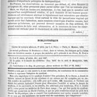 0361 - Page 357 - Considérations sur la blennorrhagie, ses microbes et ses complications. - Traitement du rhumatisme blennorrhagique par les injections de sublimé. Par le Docteur Louis Jullien... (Section des maladies vénériennes et syphilitiques) (A suivre) / Bibliothèque. Leçons de clinique médicale, 2e série, par J.-J. Picot. - Paris, G. Masson, 1892 / Feuilleton. Causerie [Simplissime] / Solution antiseptique pour injections vaginales. - Surer