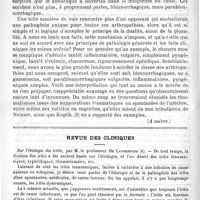 0370 - Page 366 - Considérations sur la blennorrhagie, ses microbes et ses complications. - Traitement du rhumatisme blennorrhagique par les injections de sublimé. Par le Docteur Louis Jullien... (Section des maladies vénériennes et syphilitiques) (A suivre) / Revue des cliniques. Sur l'étiologie des iritis, par M. le Professeur De Lapersonne
