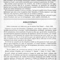 0372 - Page 368 - Revue des cliniques. Sur l'étiologie des iritis, par M. le Professeur De Lapersonne / Bibliothèque. Précis d'assistance aux opérations, par le Docteur Paul Thiéry. - Paris, 1892 / Traité général des affections des oreilles, du nez, de la gorge et du larynx, manuel pratique d'hygiène, par le Docteur L. Dumont. - Paris, P. Vigot, 1892 / Revue des journaux. Journaux italiens. Académie de médecine de Turin. (Séances des 13 et 22 janvier 1892, in Reforma medica, n°s 19 et 23) - Extirpation du larynx affecté de carcinome