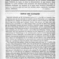 0453 - Page 449 - Hôpital Saint-Louis. - M. le Docteur Du Castel. Le lupus. (Leçon revue par le Professeur) (A suivre) / Revue des cliniques. Tubercules cérébraux, par M. le Professeur Jaccoud