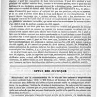 0455 - Page 451 - Revue des cliniques. Tubercules cérébraux, par M. le Professeur Jaccoud / Revue des journaux. Recherches sur la consommation de la viande des animaux empoisonnés (Archives médicales belges, 1892)