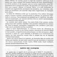 0489 - Page 485 - Hôpital Saint-Louis. - M. le Docteur Du Castel. Le lupus. (Leçon revue par le Professeur) / Revue des cliniques. La syphilis dans ses rapports avec la grossesse, par le Docteur V. Augagneur
