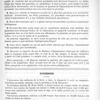 0495 - Page 491 - Académies et sociétés savantes. Académie de médecine. Séance du 5 avril 1892 / Courrier / Académie de médecine / Infirmiers militaires et officiers