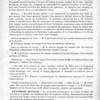 0496 - Page 492 - Courrier. Infirmiers militaires et officiers / Hôpitaux / Faculté de médecine de Lyon / École de médecine de Nantes / Nécrologie [Hugon (de Besançon) / Lorthioir (de Lallaing)] / Société de médecine de Paris