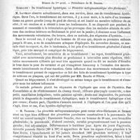 0505 - Page 501 - Revue de pharmacologie. Moyen d'émulsionner l'huile de ricin (Bull. de la Soc. de ph. de Bruxelles, 15 janvier 1892) / Académies et sociétés savantes. Société médicale des hôpitaux. Séance du 1er avril