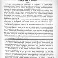 0515 - Page 511 - Hôpital Saint-Antoine. Un cas d'anémie et tuberculose. Observation recueillie dans le service de M. le Docteur Landrieux (salle Chomel, lit n° 3) / Revue des cliniques. Introduction historique à l'étude de la contagion et de l'infection / Feuilleton. Déni de justice à l'égard d'un médecin militaire