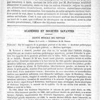 0541 - Page 537 - Le pronostic et le traitement de la tuberculose pulmonaire, par le Docteur L.-H. Petit... / Académies et sociétés savantes. Société médicale des hôpitaux. Séance du 8 avril
