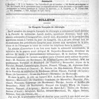 0545 - Page 541 - Comité de rédaction / Sommaire / Bulletin. Le Congrès français de chirurgie