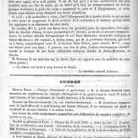 0568 - Page 564 - Académies et sociétés savantes. Société de médecine de Paris. Séance du 9 avril 1892 / Courrier. Hôpital Tenon / Hospice des Enfants-Assistés (74, rue Denfert-Rochereau) / Société de médecine de Paris