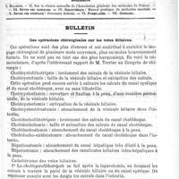 0569 - Page 565 - Comité de rédaction / Sommaire / Bulletin. Des opérations chirurgicales sur les voies biliaires