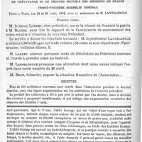 0596 - Page 592 - Bulletin. Les abcès de fixation / Association générale de prévoyance et de Secours mutuels des médecins de France. Trente-troisième Assemblée générale tenue à Paris, les 24 et 25 avril 1892... Première séance / Feuilleton. Causerie