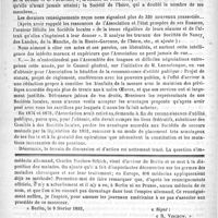 0600 - Page 596 - Association générale de prévoyance et de Secours mutuels des médecins de France. Trente-troisième Assemblée générale tenue à Paris, les 24 et 25 avril 1892... Première séance / Feuilleton. Causerie [Simplissime] / Liniment contre la paralysie infantile. - Descroizilles