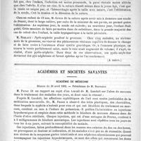 0611 - Page 607 - Le Congrès français de chirurgie. Questions diverses (A suivre) / Académies et sociétés savantes. Académie de médecine. Séance du 26 avril 1892