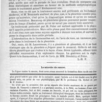 0630 - Page 626 - Bulletin / Le microbe du cancer (Revue scientifique) / Feuilleton. Causerie