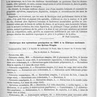 0635 - Page 631 - Hydrologie médicale. Les eaux de Renlaigue [Dr Paul Labarthe] / Statistique des opérations pratiquées en 1891 à la Clinique nationale des Quinze-Vingts. Communication faite à la Société de médecine de Paris, dans la séance du 13 février 1892, par le Docteur A. Trousseau