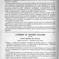 0638 - Page 634 - Statistique des opérations pratiquées en 1891 à la Clinique nationale des Quinze-Vingts. Communication faite à la Société de médecine de Paris, dans la séance du 13 février 1892, par le Docteur A. Trousseau / Académies et sociétés savantes. Société médicale des hôpitaux. Séance du 29 avril