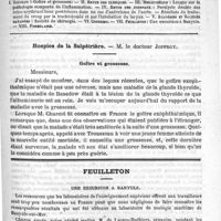 0641 - Page 637 - Comité de rédaction / Sommaire / Hospice de la Salpêtrière. - M. le Docteur Joffroy. Goître et grossesse / Feuilleton. Une excursion à Banyuls