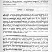 0645 - Page 641 - Hospice de la Salpêtrière. - M. le Docteur Joffroy. Goître et grossesse / Revue des cliniques. La période préataxique du tabès : forme atrophique, par M. le Professeur Charcot / Feuilleton. Une excursion à Banyuls