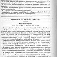 0650 - Page 646 - Revue des journaux. Résultats du traitement du croup par la trachéotomie et par l'intubation du larynx, d'après le procédé de O'Dwyer, par le Professeur Jakubowski... (Bulletin de thérapeutique, 1891) / Académies et sociétés savantes. Société de chirurgie. Séance du 4 mai 1892