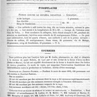 0663 - Page 659 - Variétés. Les poussières des rues et leur danger / Formulaire. Potion contre le choléra infantile. - Grancher / Courrier / Statistique de l'Institut Pasteur / Concours pour les places de médecins du bureau de bienfaisance / Elections pour le Conseil Supérieur de l'Instruction publique