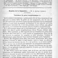 0677 - Page 673 - Comité de rédaction / Sommaire / Hospice de la Salpêtrière. - M. le Docteur Joffroy. Traitement du goitre exophthalmique