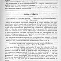 0685 - Page 681 - Revue de médecine. Glycosuries et diabète / Bibliothèque. Leçons cliniques sur les grands symptômes ; l'albuminurie, par Ph. Grainger Stewart. Paris, Ve Babé, 1892 / Recherches expérimentales sur les leucocytes, par le Docteur E. Maurel... - Paris, O. Doin, 1892 / Revue des journaux. Un cas de syphilis anormale et maligne ; traitement, par M. Besnier. (Soc. de dermat., 1892, 11 février)