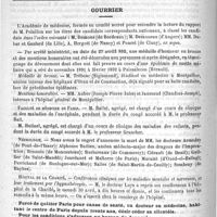 0688 - Page 684 - Formulaire. Topique contre le bubon. - Neumann / Courrier / Faculté de médecine de Paris / Nécrologie [Armedey (de Pont-de-l'Isser) / Alphonse Baëlen / Bonnain (de Moncouteau) / Burlureaux (de Commercy) / Clérault (de Deuil) / Guillier (de Saint-Mandé) / Jourdanet et Malterre (de Paris) / Muratet (d'Oued-el-Halleg) / Perrichaud (de Boulogne-sur-Mer) / Salles (de Saint-Martin-de-Ceuilly) / Sombray (de Haybes)] / Hôpital de la Charité