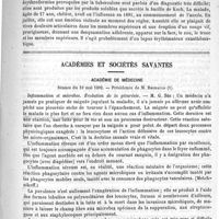 0695 - Page 691 - Société française de dermatologie et de syphiligraphie. Troisième session tenue à Paris les 21, 22 et 23 avril 1892 / Académies et sociétés savantes. Académie de médecine. Séance du 10 mai 1892