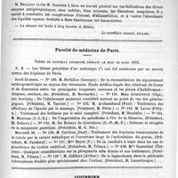 0747 - Page 743 - Académies et sociétés savantes. Société de médecine de Paris. Séance du 14 mai 1892 / Faculté de médecine de Paris. Thèses de doctorat soutenues pendant le mois de mars 1892 / Courrier