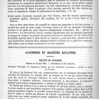 0768 - Page 764 - Bibliothèque. Les altérations de la sensibilité, par A. Binet. - Paris, F. Alcan, 1892 / Quinze leçons d'anatomie pratique, par Paul Poirier... - Veuve Babé et Compagnie... / Académies et sociétés savantes. Société de chirurgie. Séance du 25 mai 1892