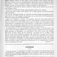 0771 - Page 767 - Académies et sociétés savantes. Société médicale des hôpitaux. Séance du 27 mai (A suivre) / Courrier. Pléthore médicale