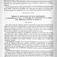 0800 - Page 796 - Hôpital Saint-Louis. - M. le Professeur Fournier. Les diabétides génitales / Méthode de renforcement des bruits physiologiques et pathologiques du coeur, et avantages de l'auscultation de cet organe dans différentes positions du malade, par Azoulay